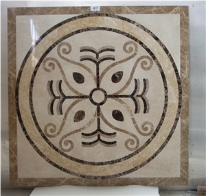 Marble Waterjet Medallion , Popular Waterjet Pattern Design