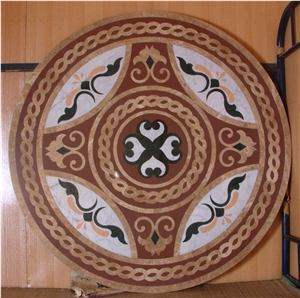 Marble Waterjet Medallion,Round Medallion