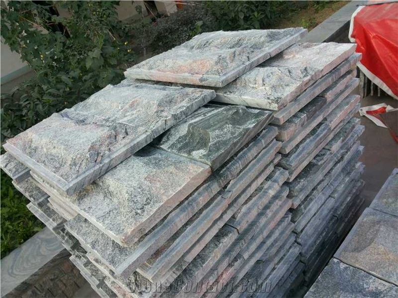 Multicolor Red Mushroom Stone, Chinese Multicolor Red Slab & Tile