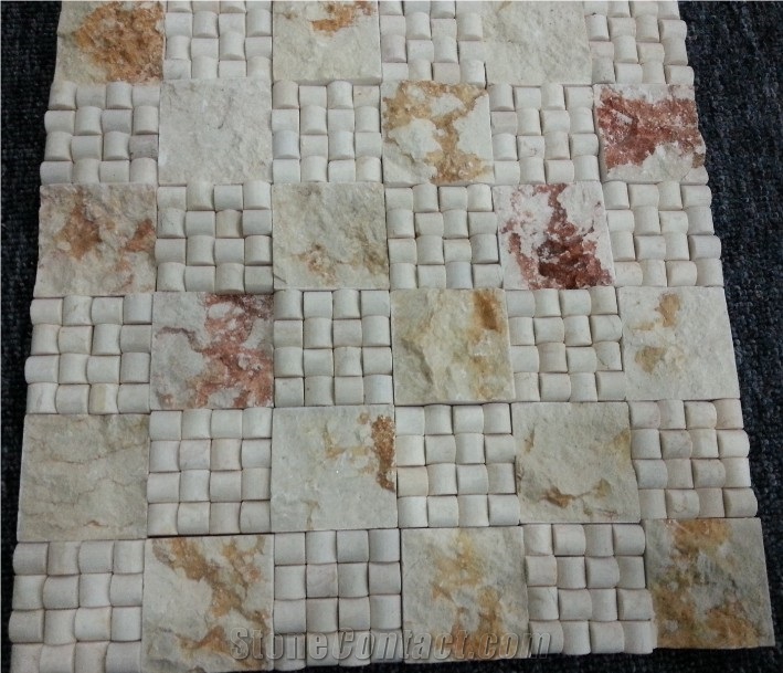 Polished Natural Stone Mosaic Pattern