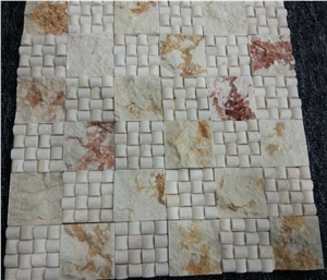 Polished Natural Stone Mosaic Pattern