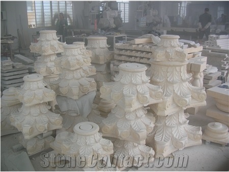 Stone Roman Columns,Column Caps,Column Bases