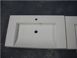 White Limestone Vanity Sink,Vessel Sink,Basins