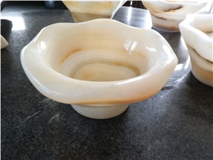 White Onyx Bowls,Vessel Sinks,Basin