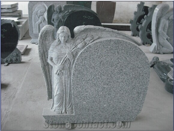 Angle Mounment, G654 Granite Tombstone