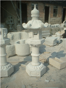 Antique G603 Stone Lantern, G603 Grey Granite Lanterns