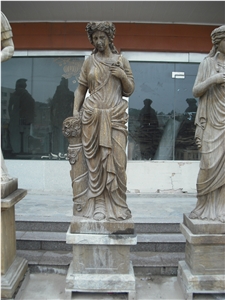 archaistic sculptures & statues,antique sculptured stone figure,