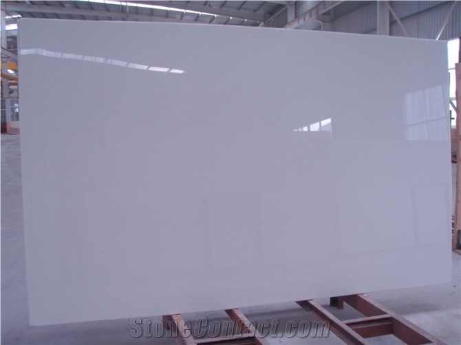 Aritifical Stone,Crystal White Marble Slab
