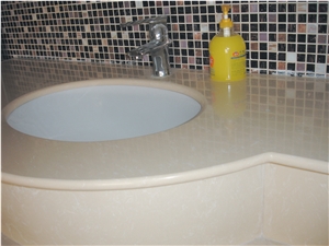 Beige Aritifical Quartz Stone for Vanity Top Beige Aritifical Quartz Stone for Vanity Top