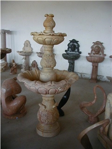 Beige Marble Garden Fountains
