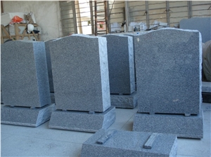 Big Quantity G654 Simple Upright Design Monument, G654 Granite Monument & Tombstone