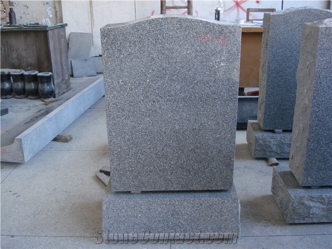 Big Quantity G654 Simple Upright Design Monument, G654 Granite Monument & Tombstone