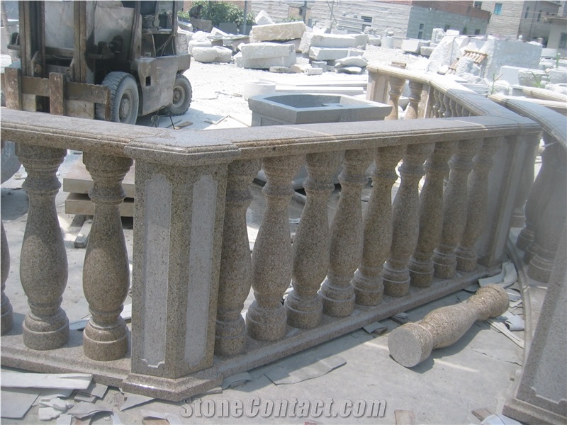 Big Quantity G682 Yellow Granite Baluster Railing