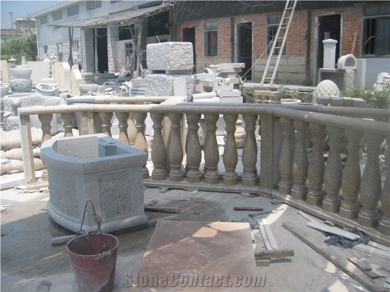 Big Quantity G682 Yellow Granite Baluster Railing