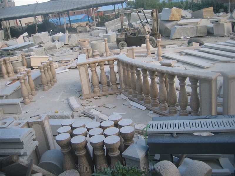 Big Quantity G682 Yellow Granite Baluster Railing