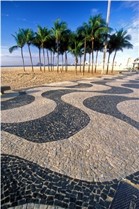 Black with Yellow Granite Cube Stone for Sidewalk Black with Yellow Granite Cube Stone for Sidewalk