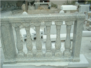 China Juparana Balustrade Grey Granite Railings