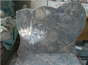 China Juparana Granite Headstone, Granite Tombstobe, Granite Monument China Juparana Granite Headstone, Granite Tombstobe, Granite Monument