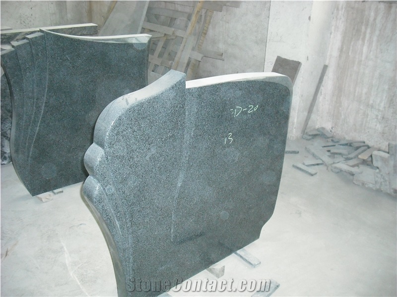 Custom-Made G654 Granite Gravestone Tombstone Headstone for Sale