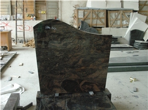 Dark Brown Granite Headstone, Granite Tombstone and Monument