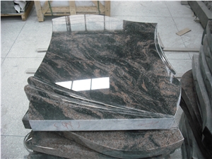 European Style Brown Granite Headstone Design, Brown Granite Monument & Tombstone