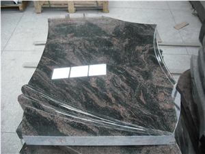 European Style Brown Granite Headstone Design, Brown Granite Monument & Tombstone