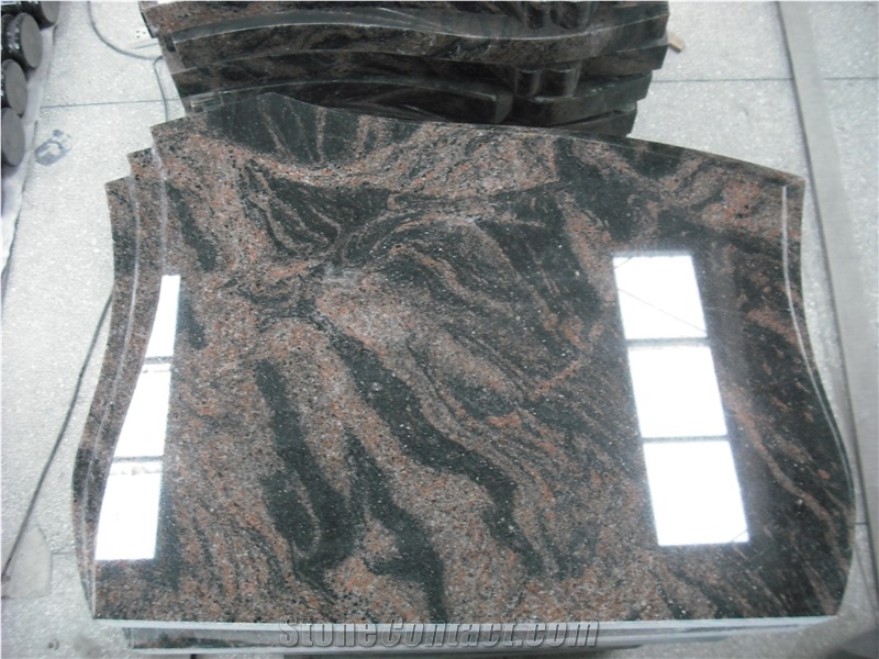 European Style Brown Granite Headstone Design, Brown Granite Monument & Tombstone