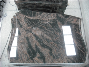 European Style Brown Granite Headstone Design, Brown Granite Monument & Tombstone