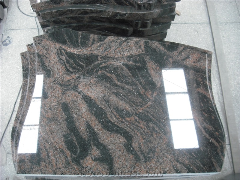 European Style Brown Granite Headstone Design, Brown Granite Monument & Tombstone