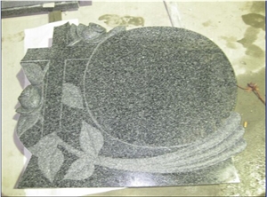 European Style G654 Granite Tombstone, Polished Headstone,Carving Rose Monument,Gravestone