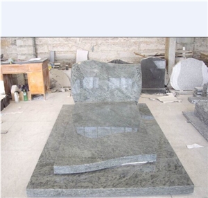 European Style Green Granite Tombstone,Polished, Headstone&Gravestone&Monument