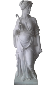 European Woman Sculpture,Outdoor White Marble Figure Stature