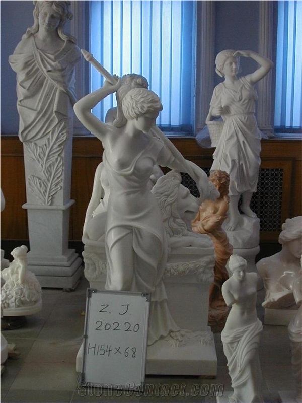 Figure Carving Culptures, Western Human Sculpture,White Marble Statue