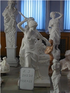 Figure Carving Culptures, Western Human Sculpture,White Marble Statue