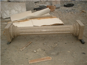 G350 Gold Granite Column,Solid Column, G350 Gold Column Yellow Granite Columns