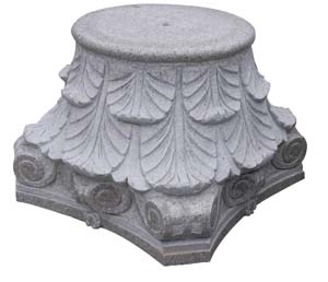 G439 Granite Column Base,Grey Round Column