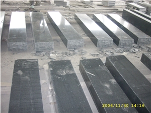G654 Dark Grey Granite Polished Kerbstone