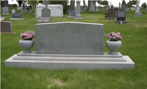 G654 Granite Tombstone, Grey Tombstone