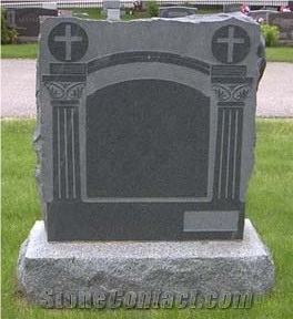 G654 Granite Tombstone, Upright Tombstone