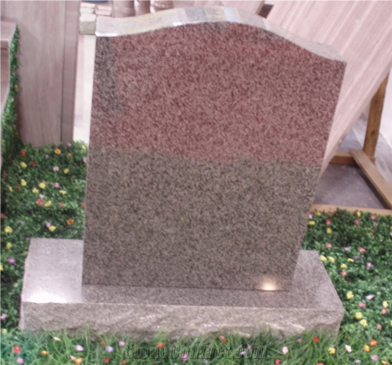 G654 Granite Upright Tombstone