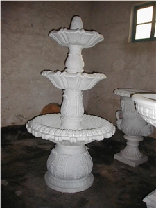 Garden Fountains,Hunan White Marble Garden Fountains
