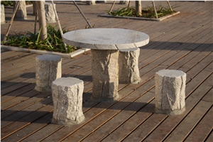 Garden Stone Tables and Benches Modern Style, G682 Yellow Granite Benches