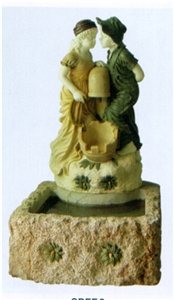 garden water fountain,stone water fountain, marble water fountain, sculptured fountain