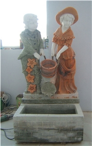 Garden Water Fountain,Stone Water Fountain, Marble Water Fountain, Sculptured Fountain