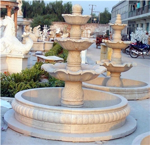 garden water fountain,stone water fountain, marble water fountain, sculptured fountain