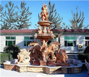 garden water fountain,stone water fountain, marble water fountain, sculptured fountain