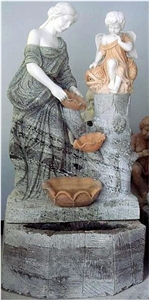 garden water fountain,stone water fountain, marble water fountain, sculptured fountain