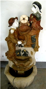 garden water fountain,stone water fountain, marble water fountain, sculptured fountain