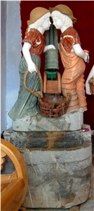 garden water fountain,stone water fountain, marble water fountain, sculptured fountain