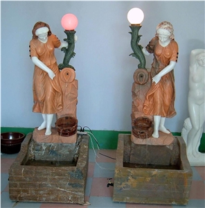 garden water fountain,stone water fountain, marble water fountain, sculptured fountain